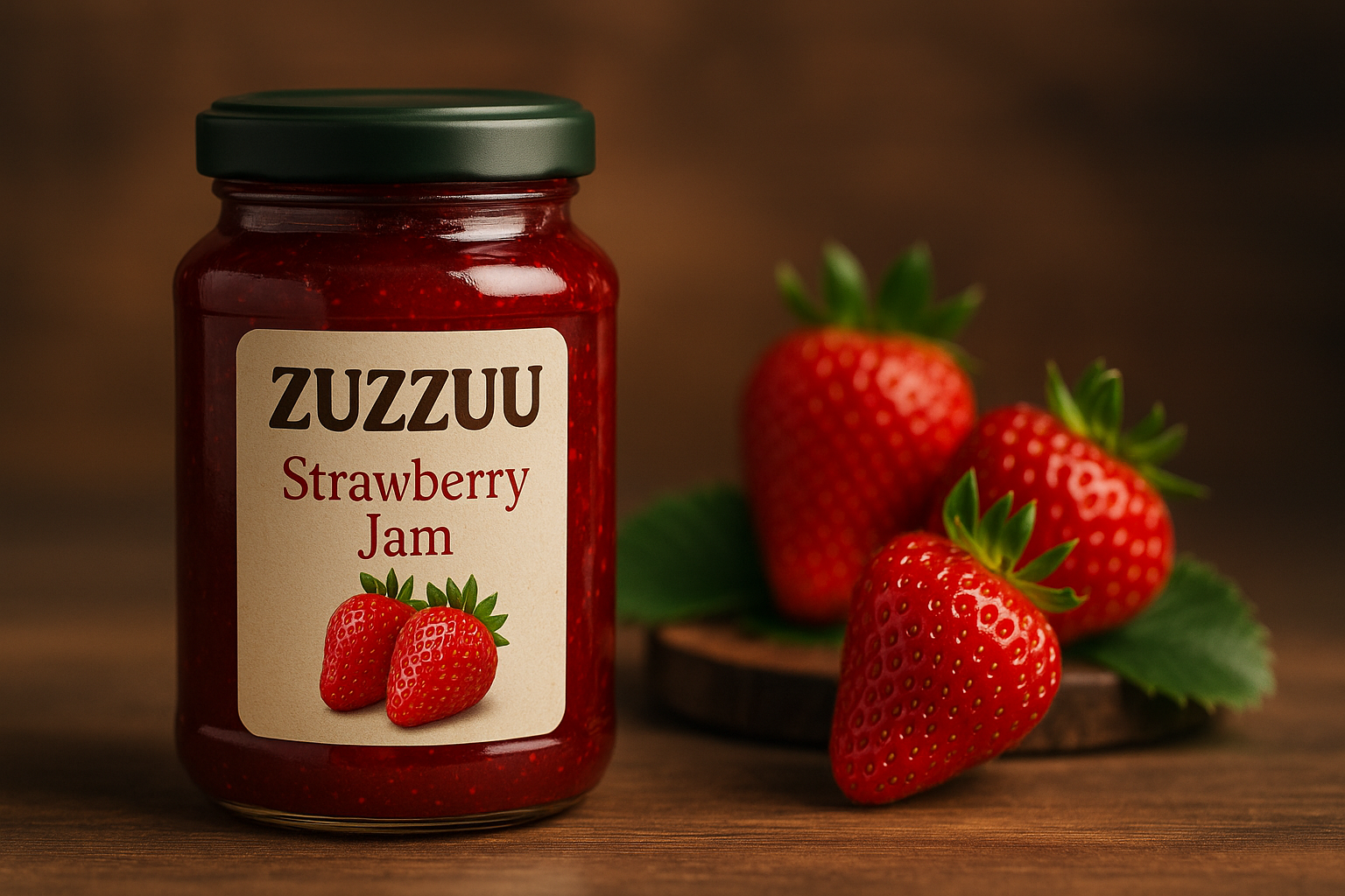 ZUZZUU 500GR Çilek Reçeli Kavanoz